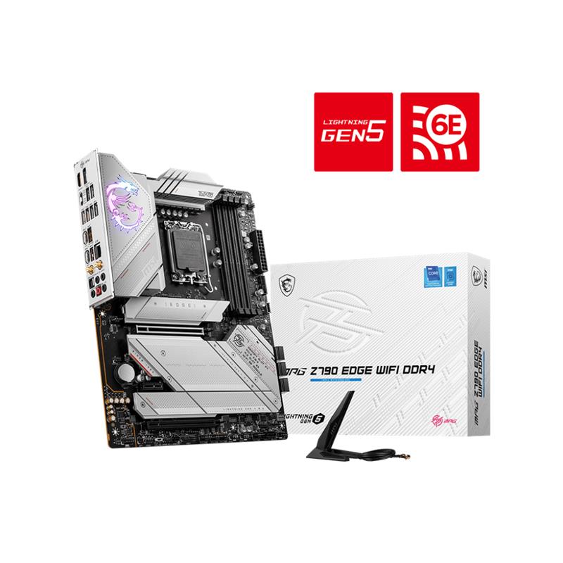 MSI Z790 EDGE WIFI DDR4 5333MHZ 1XHDMI 1XDP 5XM.2 USB 3.2 ATX 1700P (12. / 13. VE 14. NESİL İŞLEMCİ UYUMLU) 