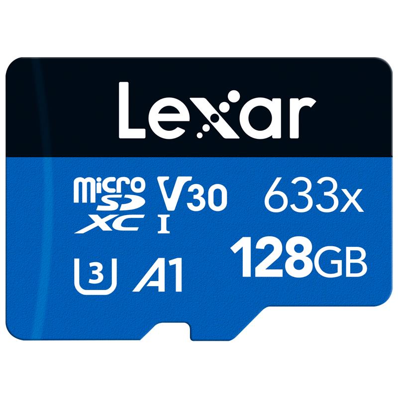 128GB LEXAR LSDMI128BB633A 633X MICROSDXC HIGH-PERFORMANCEC10 A1 V30 U3 HAFIZA KARTI 