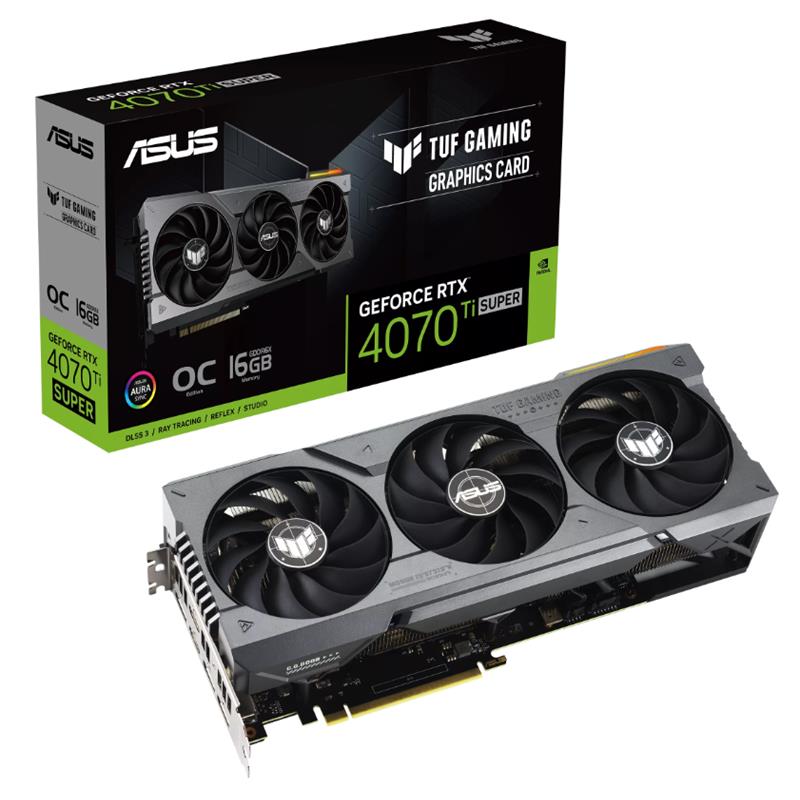 ASUS GEFORCE TUF-RTX4070TIS-O16G-GAMING 16GB GDDR6X 256BIT 2XHDMI 3XDP EKRAN KARTI 