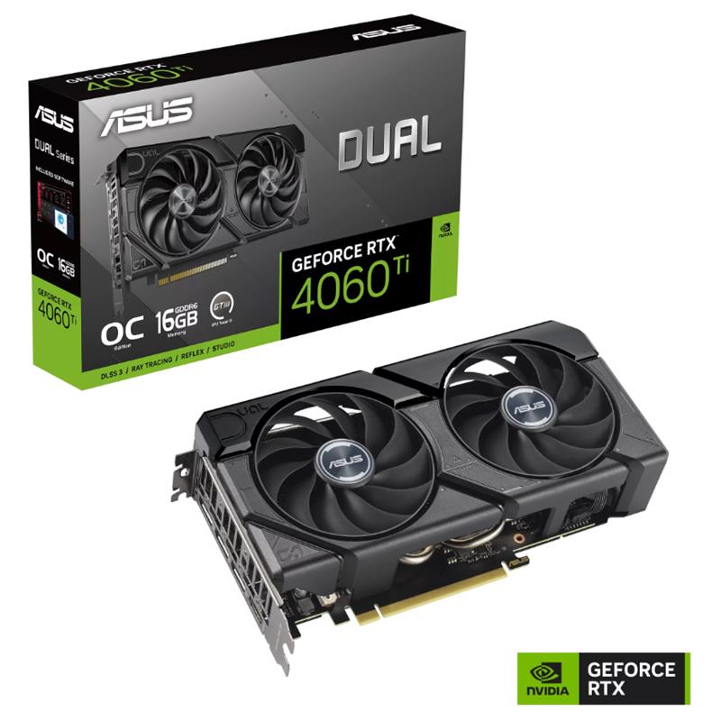 ASUS GEFORCE DUAL-RTX4060TI-O16G-EVO 16GB GDDR6 128BIT 1XHDMI 3XDP EKRAN KARTI 