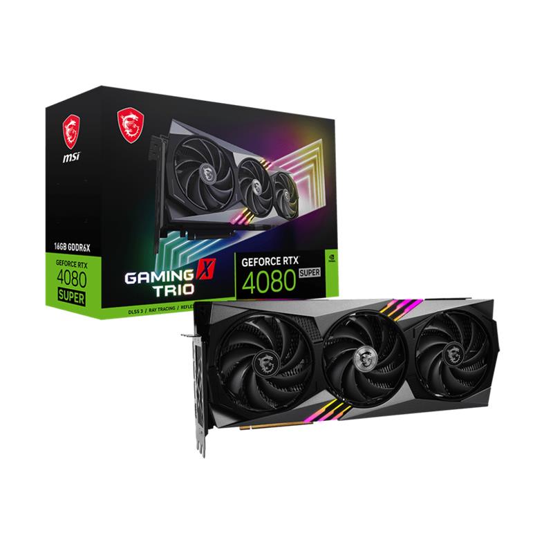 MSI GEFORCE RTX4080 SUPER 16G GAMING X TRIO 16GB GDDR6X 256BIT1XHDMI 3XDP EKRAN KARTI 