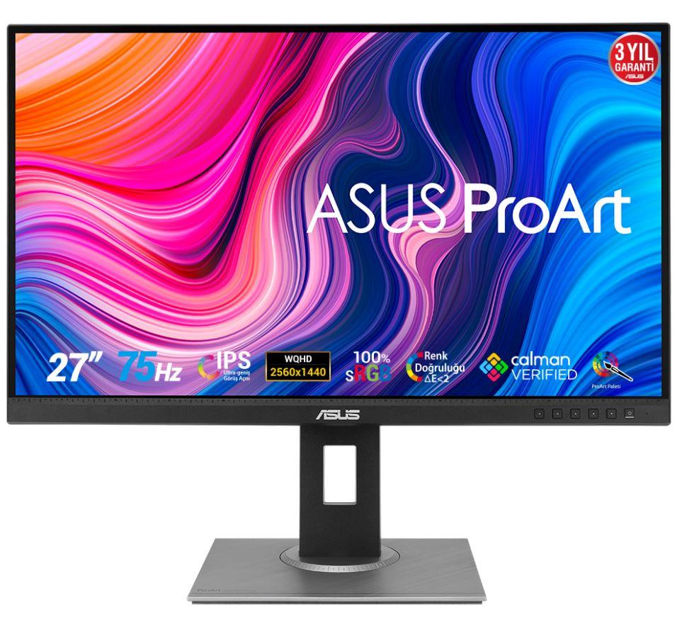 27 ASUS PA278QV IPS 5MS 75MHZ 1XHDMI 1 XDP 1XDVI 2K WQHD 2560X1440 HOPARLÖR YÜKSEKLİK AYARI PIVOT VESA 