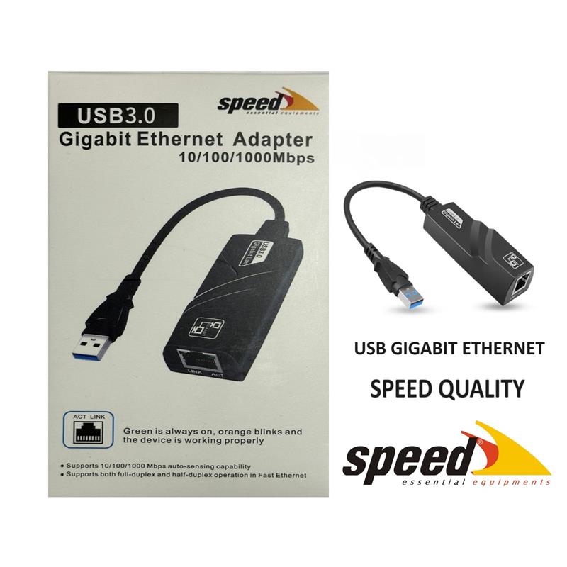 SPEED SP UE050 10/100/1000MBPS USB 2.0/3.0 GIGABIT ETHERNET DÖNÜŞTÜRÜCÜ 