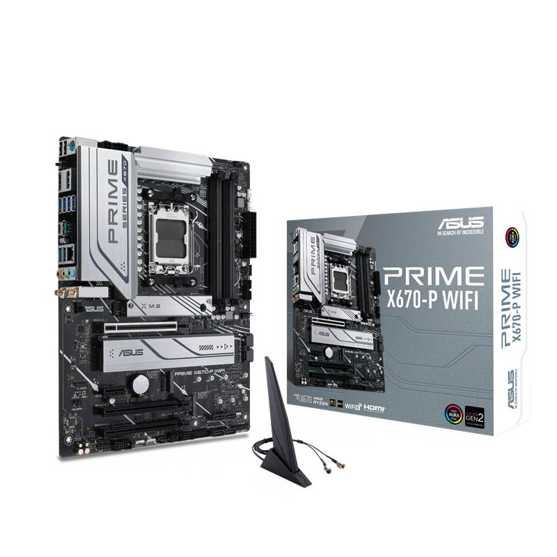 ASUS PRIME X670-P WIFI DDR5 6400MHZ 1XHDMI 1XDP 3XM.2 USB 3.2 ATX AM5 (AMD AM5 7000 SERISI ILEMCI UYUMLU) 