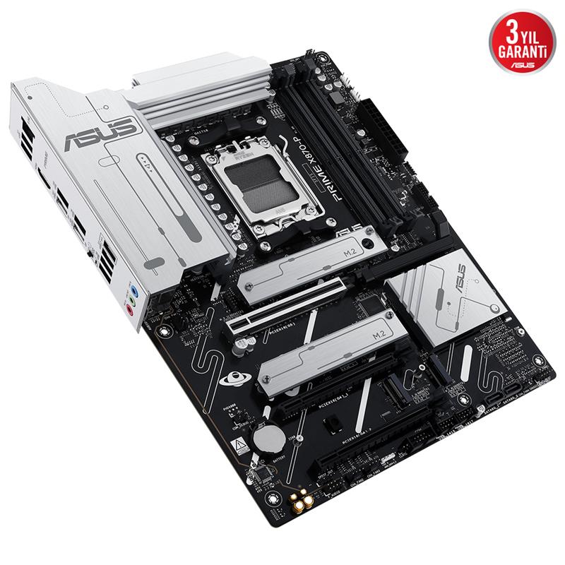 ASUS PRIME X870-P DDR5 8000MHZ 1XHDMI 2XUSB4 4XM.2 ATX AM5 (AMD AM5 9000/ 8000/ 7000 SERİ İŞLEMCİ UYUMLU)