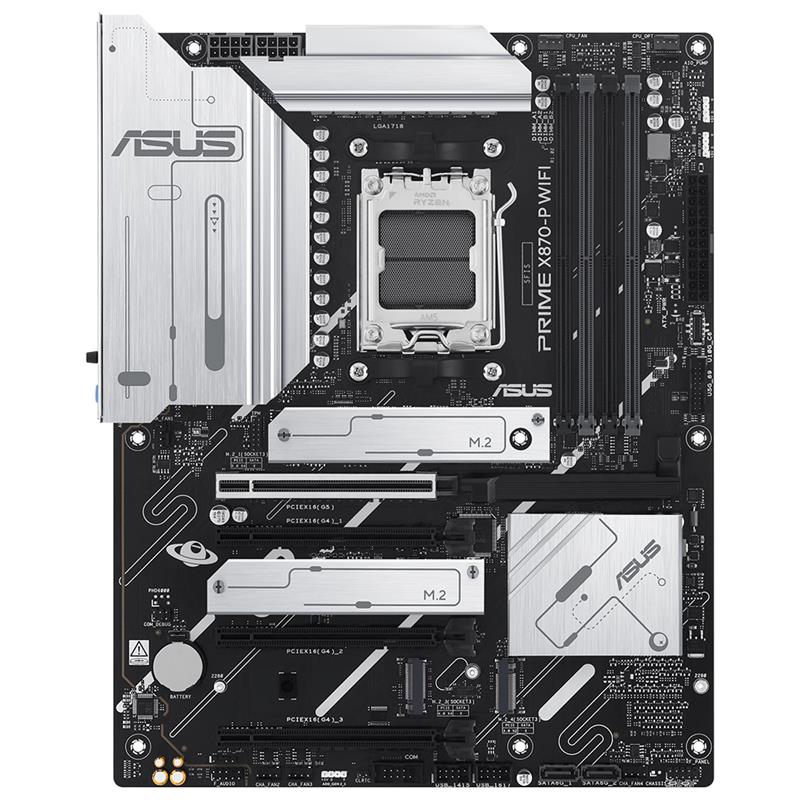 ASUS PRIME X870-P WIFI DDR5 8000MHZ 1XHDMI 2XUSB4 4XM.2 ATX AM5 (AMD AM5 9000/ 8000/ 7000 SERİ İŞLEMCİ UYUMLU)