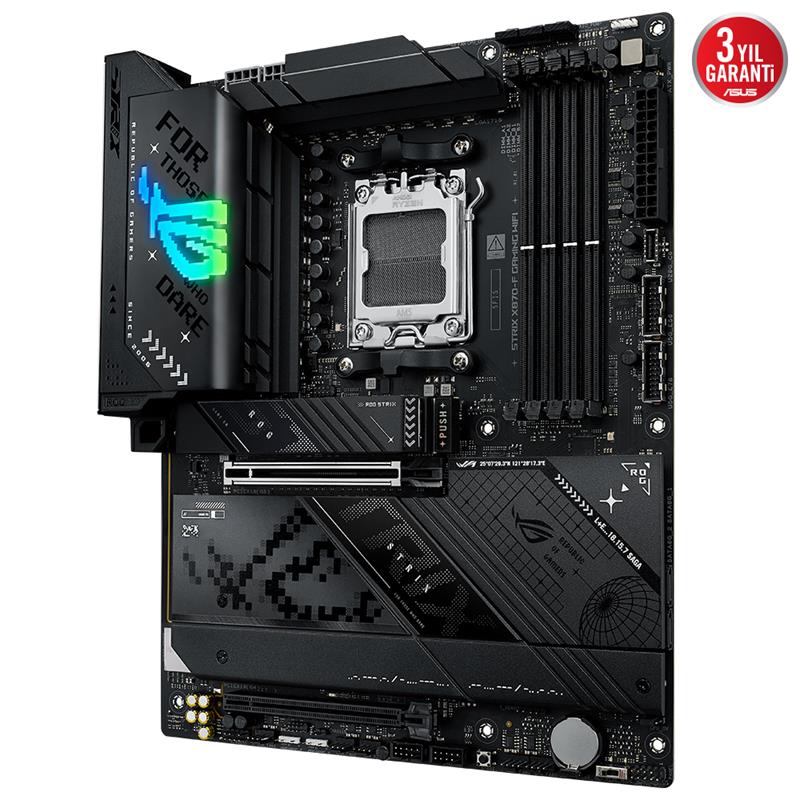 ASUS ROG STRIX X870-F GAMING WIFI DDR5 8000MHZ 1XHDMI 1XDP 4XM.2 2XUSB4 AM5 ATX (AMD 9000/8000/7000 SERİ İŞLEMCİ UYUMLU)