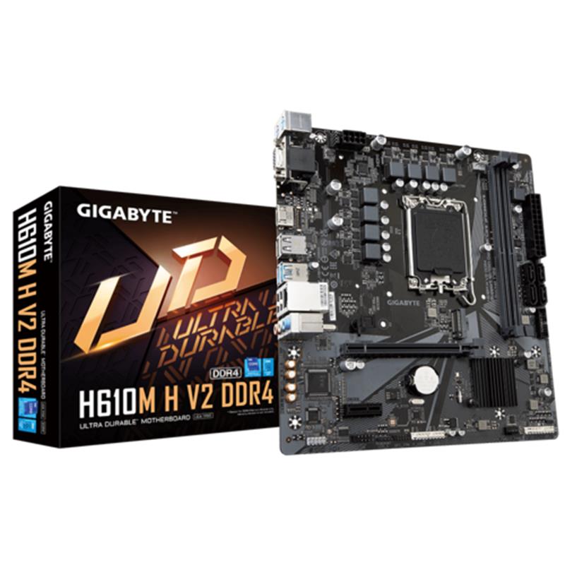 GIGABYTE H610M-H-V2 DDR4 3200MHZ 1XVGA 1XHDMI 1XM.2 USB 3.2 MATX 1700P (12. / 13. VE 14. NESIL ILEMCI UYUMLU) 