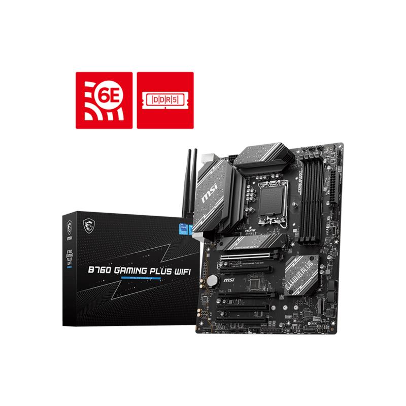 MSI B760 GAMING PLUS WIFI DDR5 6800MHZ 1XHDMI 1XDP 2XM.2 USB 3.2 ATX 1700P (12. / 13. VE 14. NESIL ILEMCI UYUMLU) 