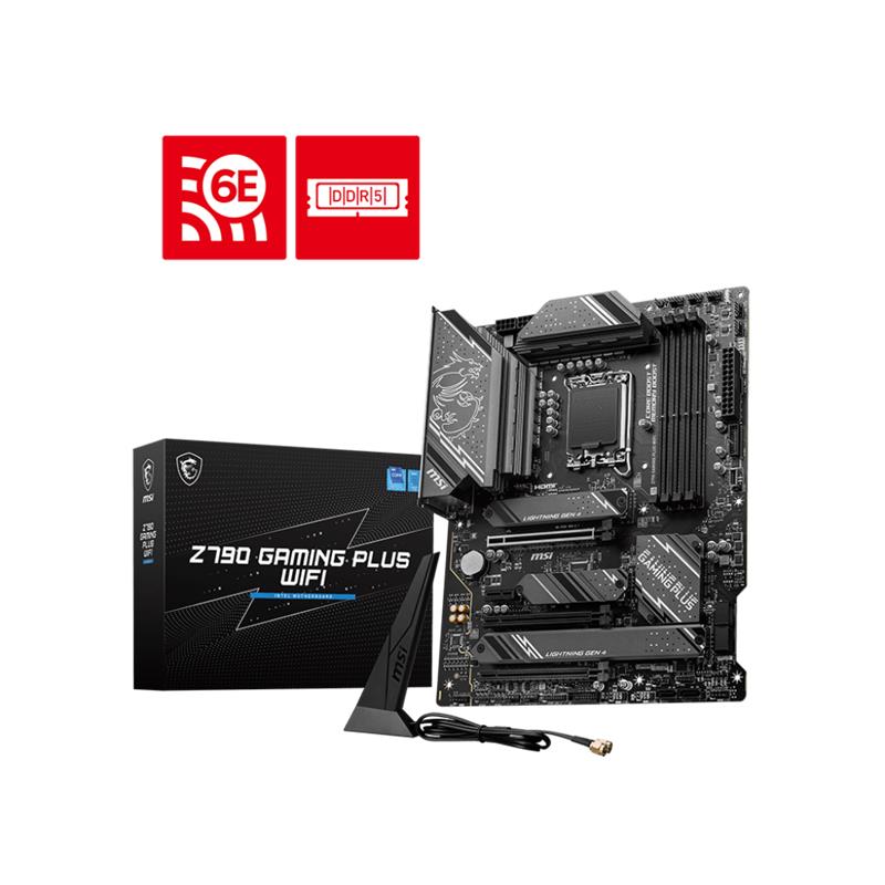 MSI Z790 GAMING PLUS WIFI DDR5 7200MHZ 1XHDMI 1XDP 4XM.2 USB 3.2 ATX 1700P (12. / 13. VE 14. NESIL ILEMCI UYUMLU) 