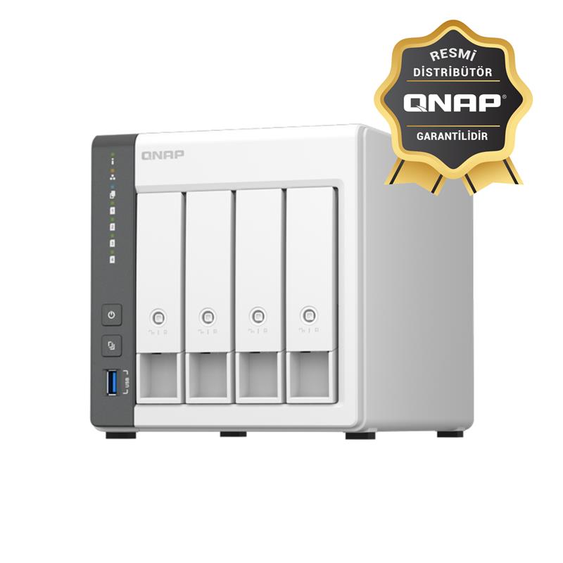 QNAP TS-433-4GB RAM 4 HDD YUVALI TOWER NAS (RESMİ DİSTRİBÜTÖR GARANTİLİ) 