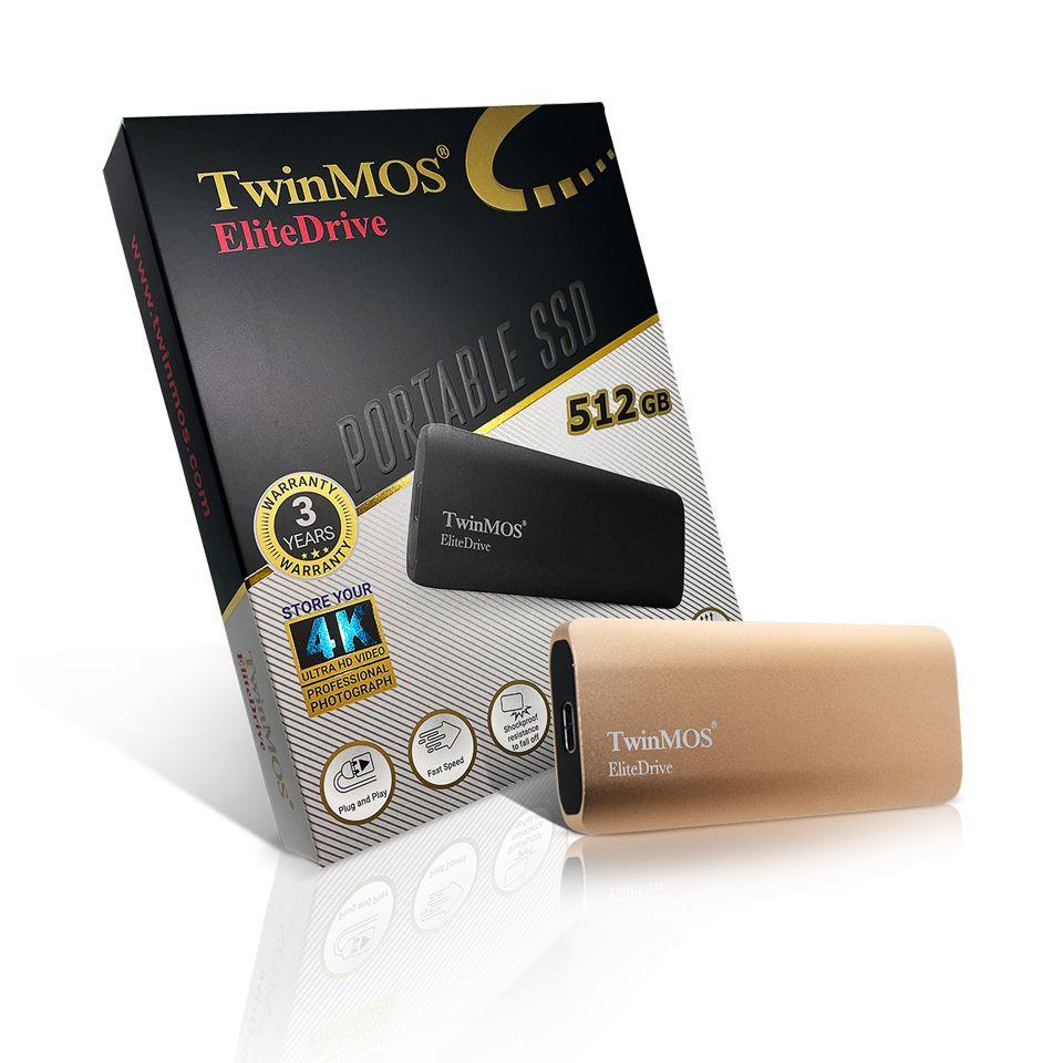 512 GB TWINMOS EXT SSD USB3.2/TYPEC GOLD PSSDFGBMED32-G 