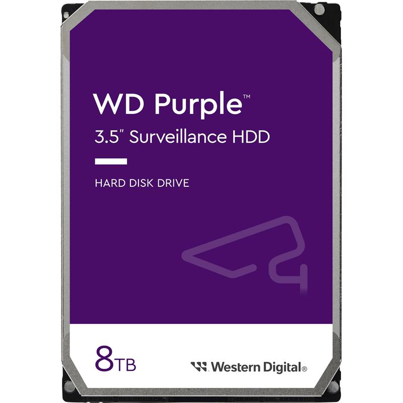 8 TB WD 3.5 PURPLE SATA3 5640RPM 256MB 7/24 GUVENLIK WD85PURZ (3 YIL RESMI DIST GARANTILI) 