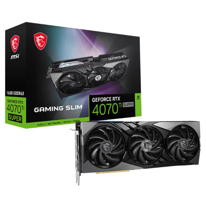 MSI GEFORCE RTX4070TI SUPER 16G GAMING X SLIM 16GB GDDR6X 256BIT 1XHDMI 3XDP EKRAN KARTI 