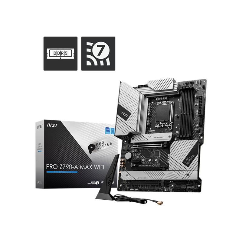 MSI PRO Z790-A MAX WIFI DDR5 7800MHZ 1XHDMI 1XDP 4XM.2 USB 3.2 ATX 1700P (12. / 13. VE 14. NESIL ILEMCI UYUMLU) 