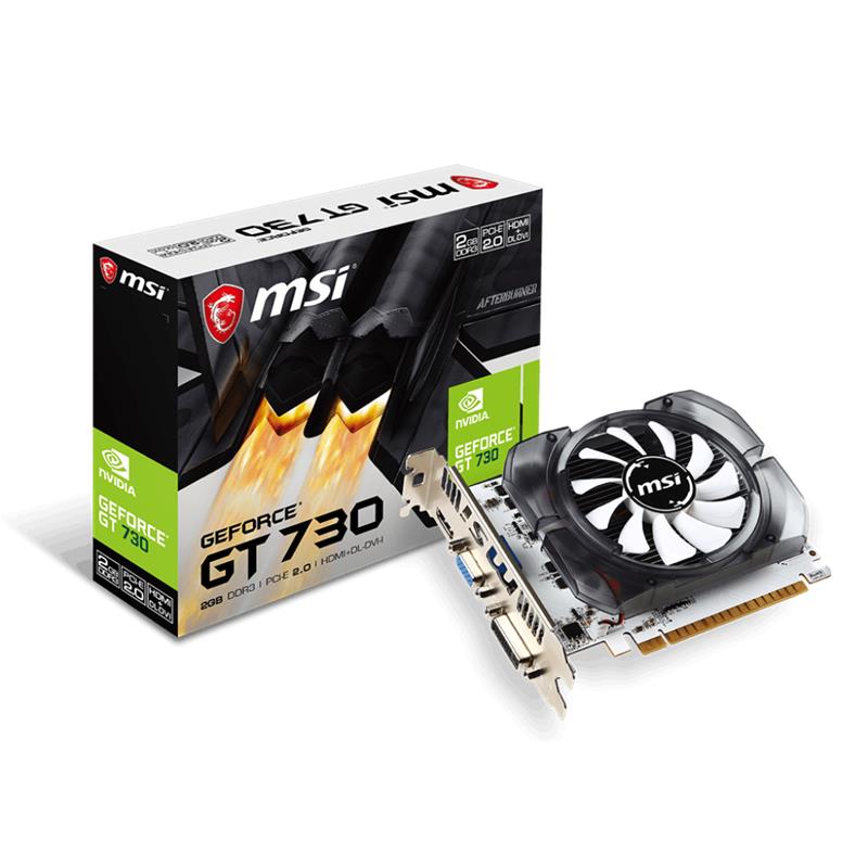 MSI GEFORCE N730-2GD3V3 2GB DDR3 128BIT 1XVGA 1XHDMI 1XDP EKRAN KARTI 