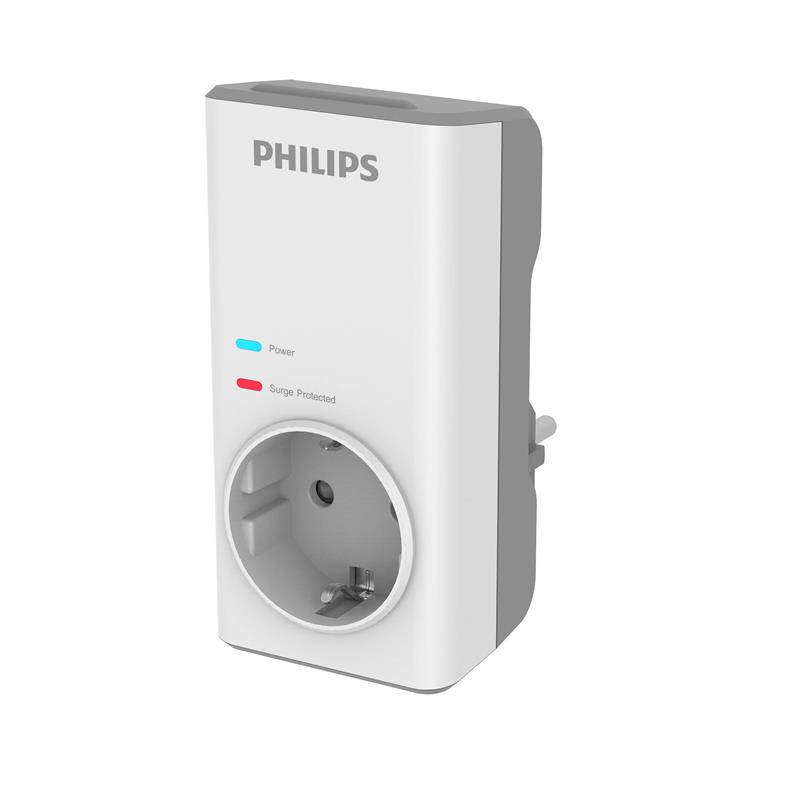 PHILIPS CHP7010W TEKLİ AKIM KORUMA PRİZ, 1140J, BEYAZ 