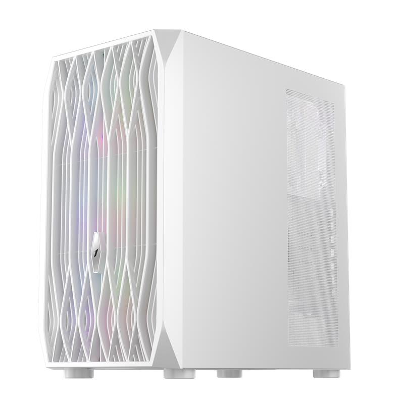 1ST PLAYER ARIYA AY7 BEYAZ 650W 80+ ARGB 4X12CM FAN TEMPERLİ CAM MESH USB 3.0 ATX KASA 