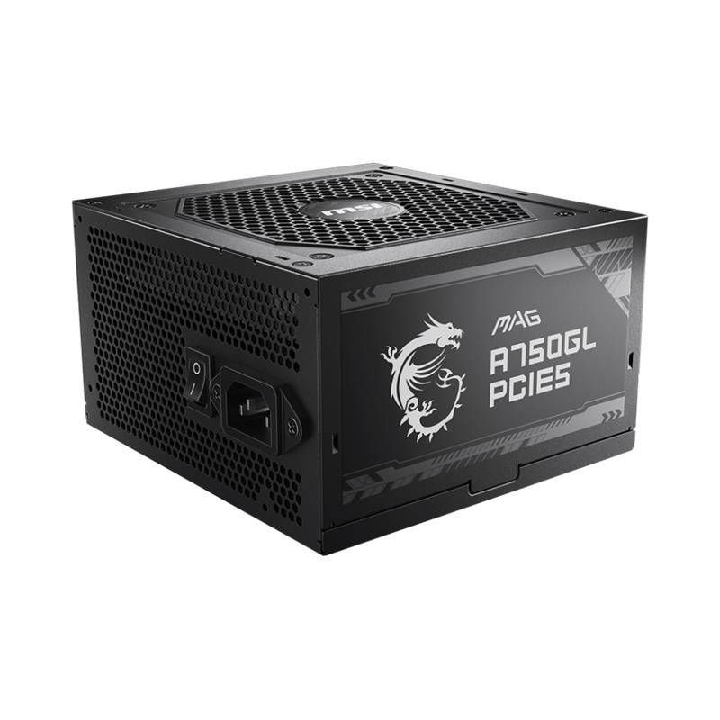 MSI MAG A750GL PCIE5 750W 80+ GOLD POWER SUPPLY 