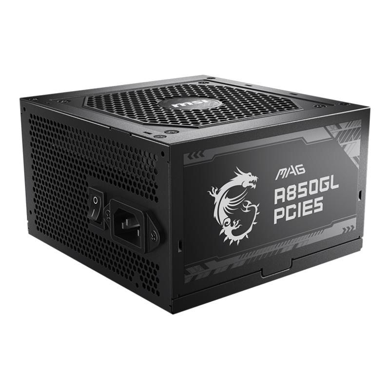 MSI MAG A850GL PCIE5 850W 80+ POWER SUPPLY 