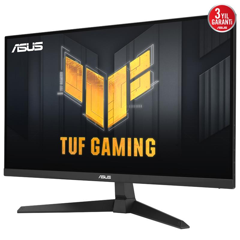 27 ASUS TUF GAMING VG279Q3A IPS 1MS 180MHZ 2XHDMI 1XDP FHD 1920X1080 HOPARLÖR FLICKER-FREE DÜŞÜK MAVİ IŞIK VESA SİYAH 