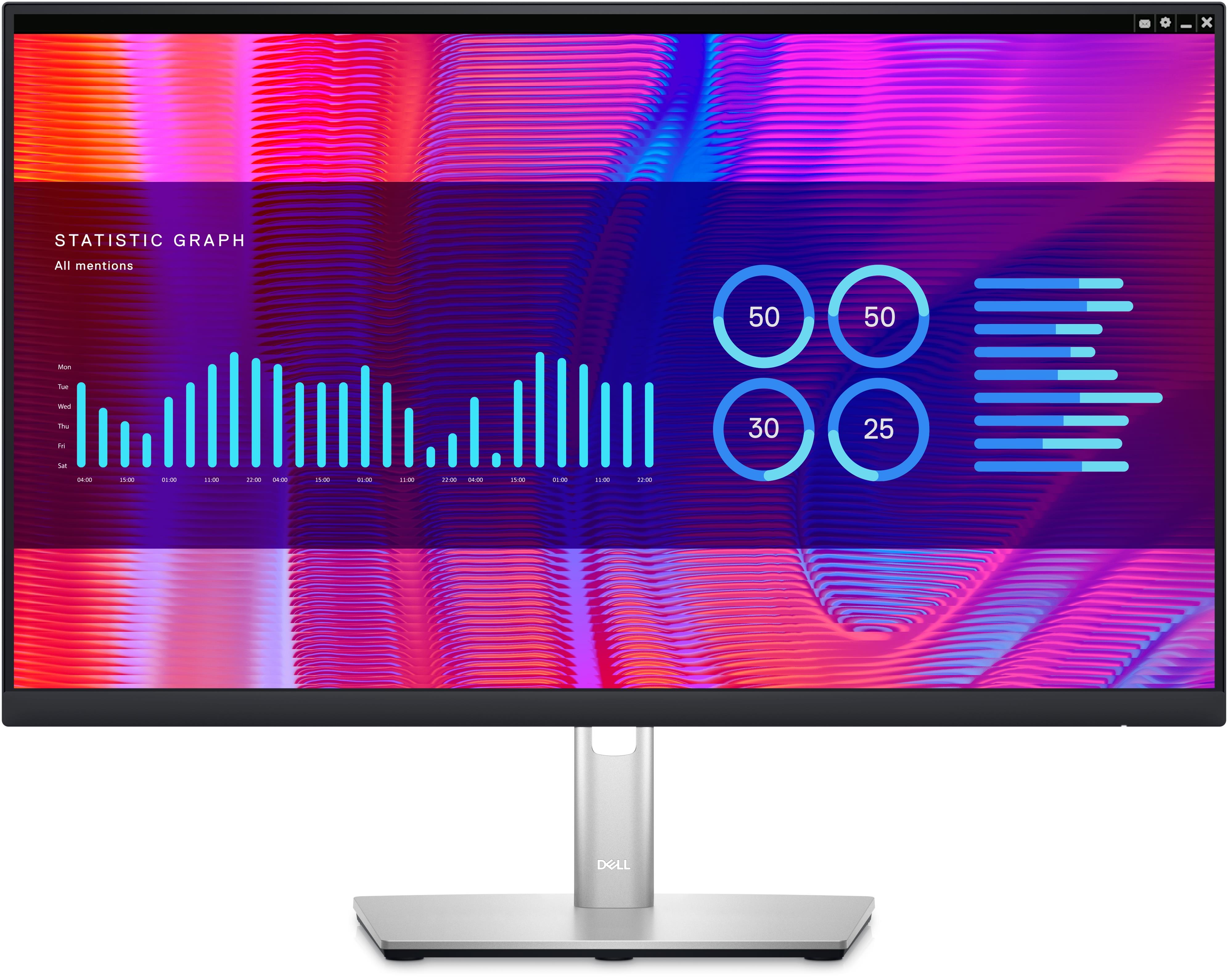 23.8 DELL P2423DE QHD 8MS 60HZ HDMI+DP+USB-C HUB LED MONITOR 