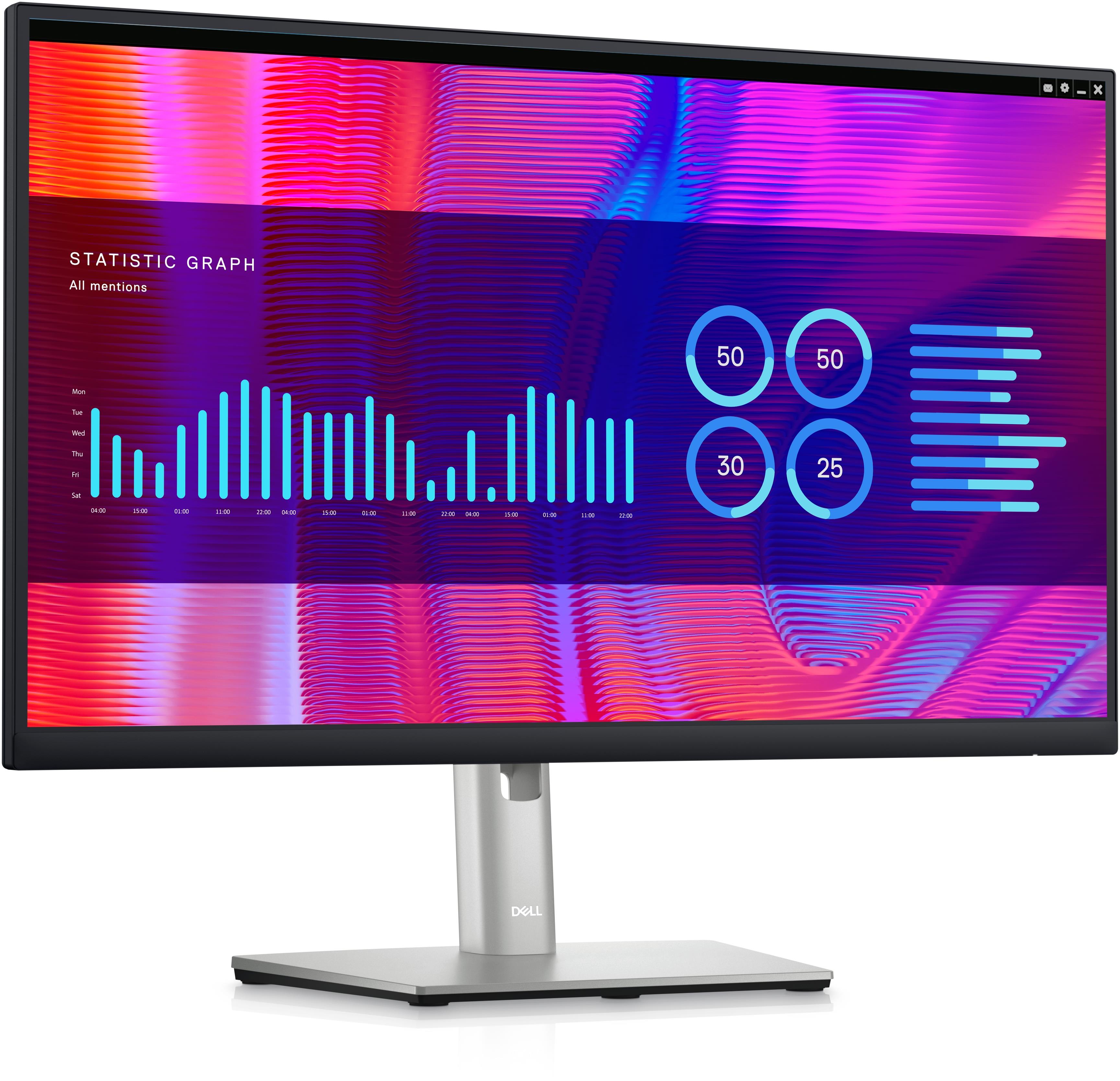 23.8 DELL P2423DE QHD 8MS 60HZ HDMI+DP+USB-C HUB LED MONITOR 