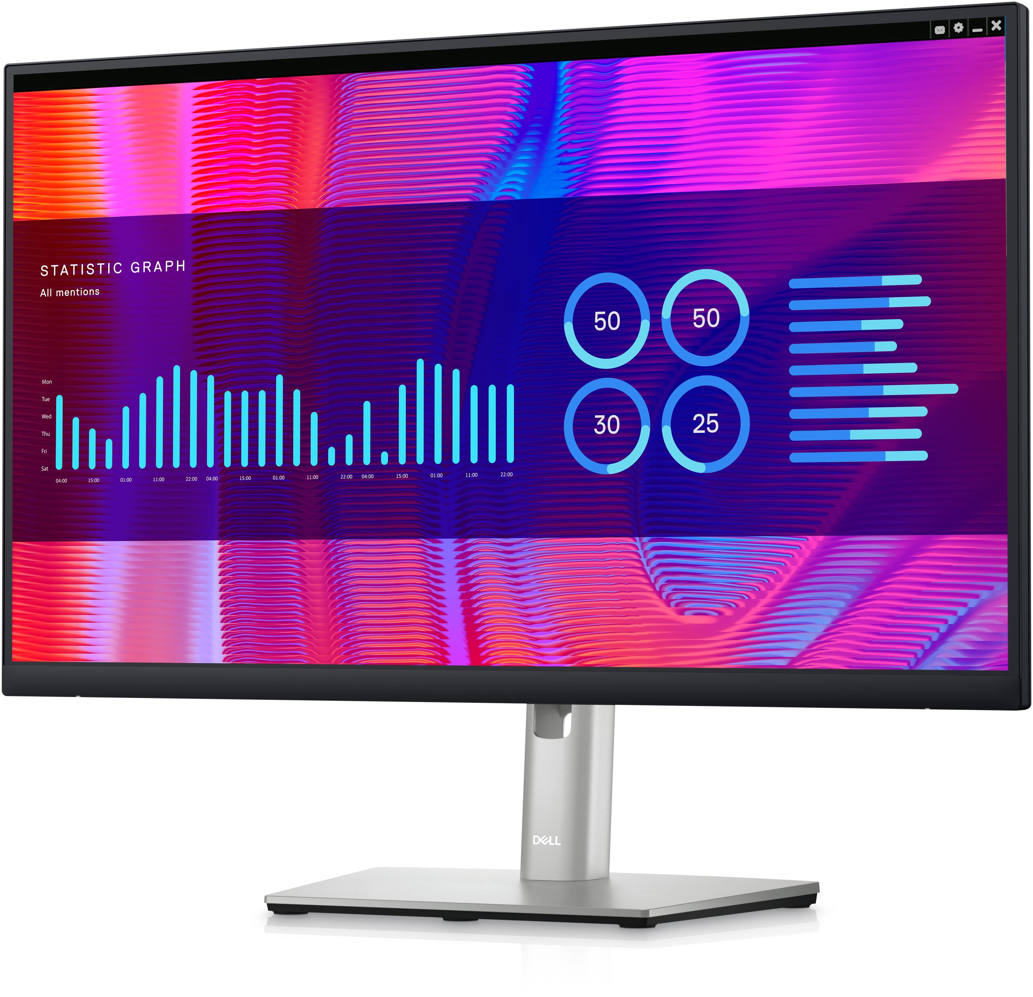 23.8 DELL P2423DE QHD 8MS 60HZ HDMI+DP+USB-C HUB LED MONITOR 