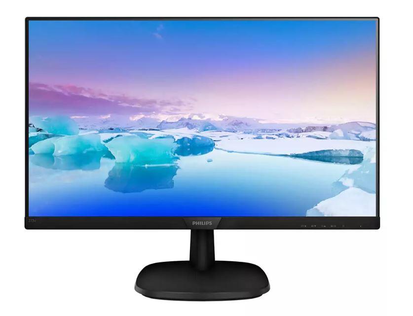 27 PHILIPS 273V7QDSB/01 IPS 4MS 75MHZ 1XVGA 1XHDMI 1XDVI FHD 1920X1080 FLICKER-FREE DÜŞÜK MAVİ IŞIK VESA SİYAH 