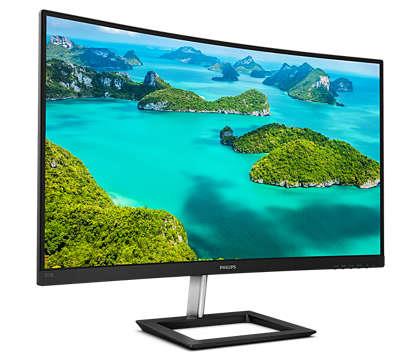 31.5 PHILIPS 322E1C/00 4MS 75MHZ 1XVGA 1XHDMI 1XDP FHD 1920X1080 CURVED VESA SİYAH 