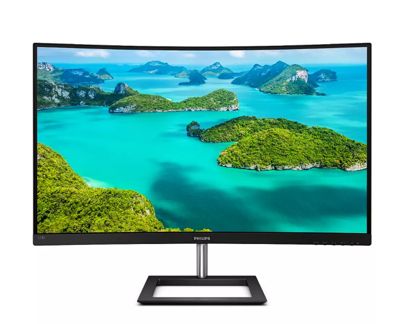 31.5 PHILIPS 328E1CA/00 4MS 60MHZ 2XHDMI 1XDP 4K UHD 3840X2160 HOPARLÖR FLICKER-FREE DÜŞÜK MAVİ IŞIK CURVED VESA SİYAH 