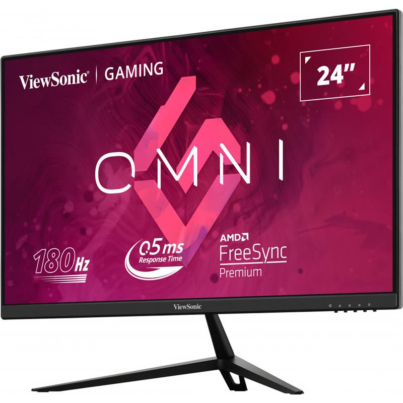 23.8 VIEWSONIC VX2428 IPS 0.5MS 180MHZ 2XHDMI 1XDP FHD 1920X1080 HOPARLÖR ÇERÇEVESİZ FREESYNC GAMING VESA SİYAH 