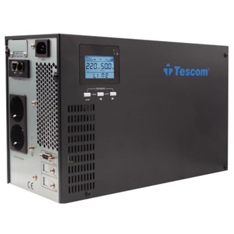 TESCOM CL-101 1KVA 1F/1F (3X9AH) + SNMP YANDAN EKRANLI ONLINE UPS (KGYS CIHAZIDIR) 