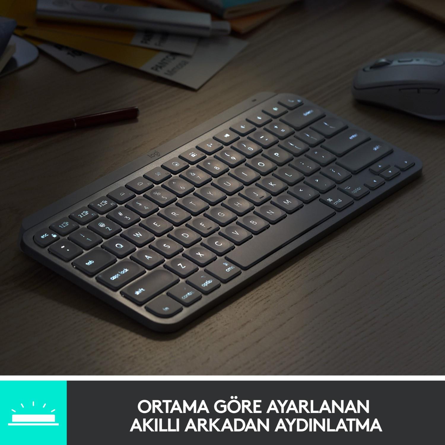 LOGITECH MX KEYS MINI Q TR KLAVYE SIYAH 920-010504 