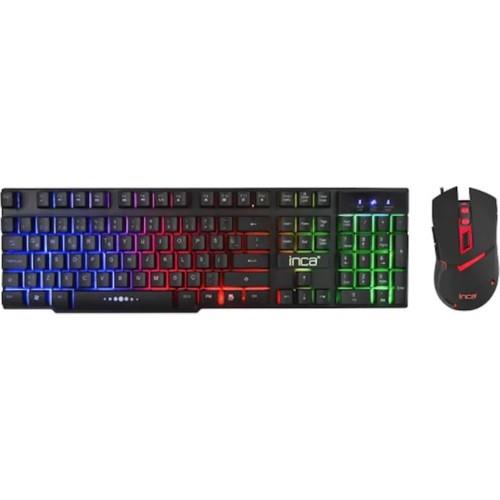 INCA IKG-448 RAINBOW GAMING MEKANIK HISLI KLAVYE & MOUSE SET 