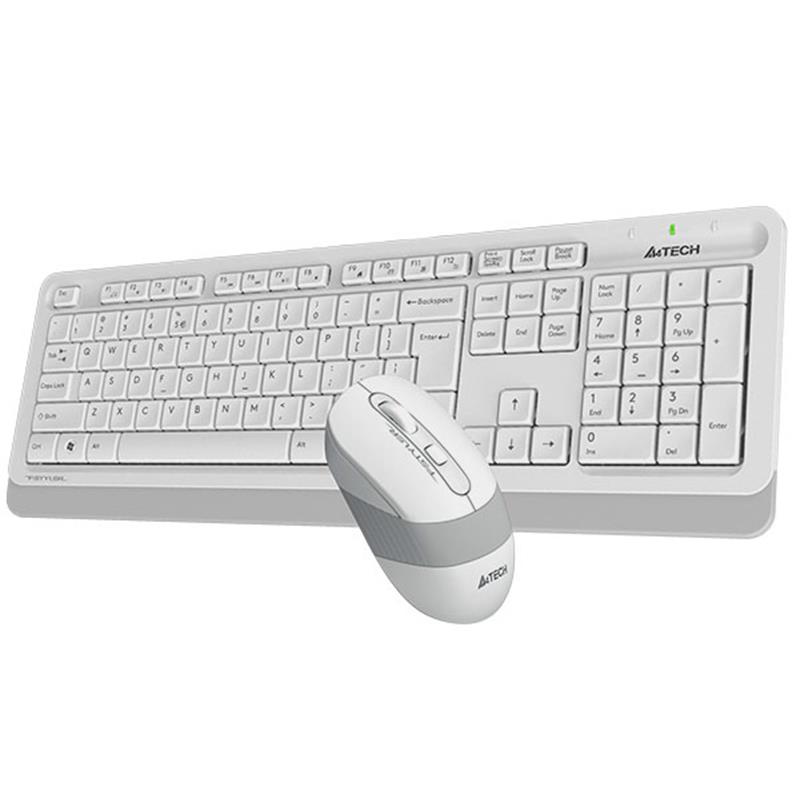 A4 TECH FG1010 BEYAZ Q MM 2.4G KABLOSUZ KLAVYE MOUSE SET 