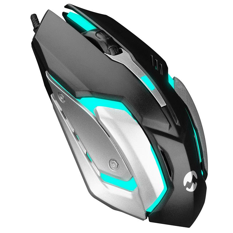 EVEREST SM-G72 USB SİYAH/GÜMÜŞ IŞIKLI GAMING MOUSE 