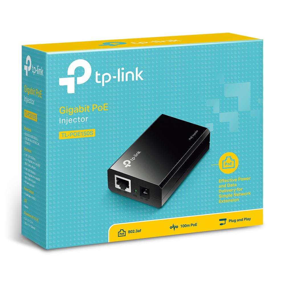 TP-LINK OMADA TL-POE150S 48VOLT 15.4WATT GIGABIT PORT POE ADAPTÖR 