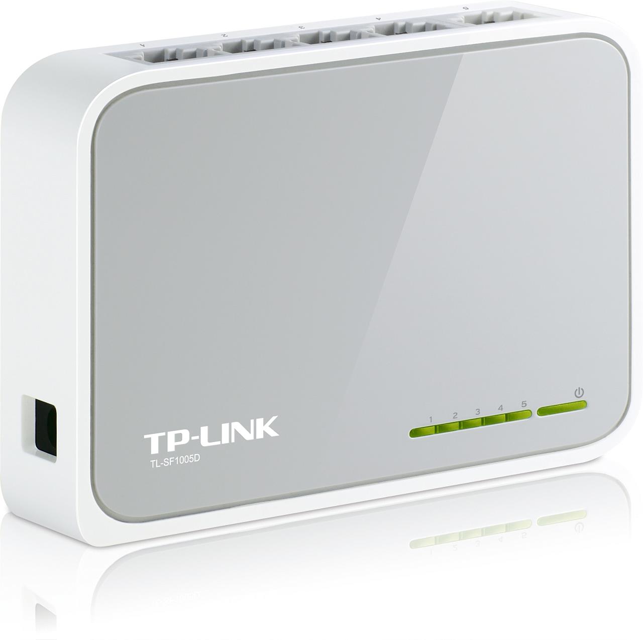 TP-LINK TL-SF1005D 5 PORT 10/100 PLASTİK KASA SWITCH 