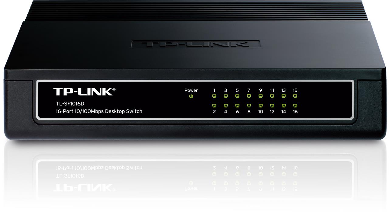 TP-LINK TL-SF1016D 16 PORT 10/100 PLASTİK KASA SWITCH 