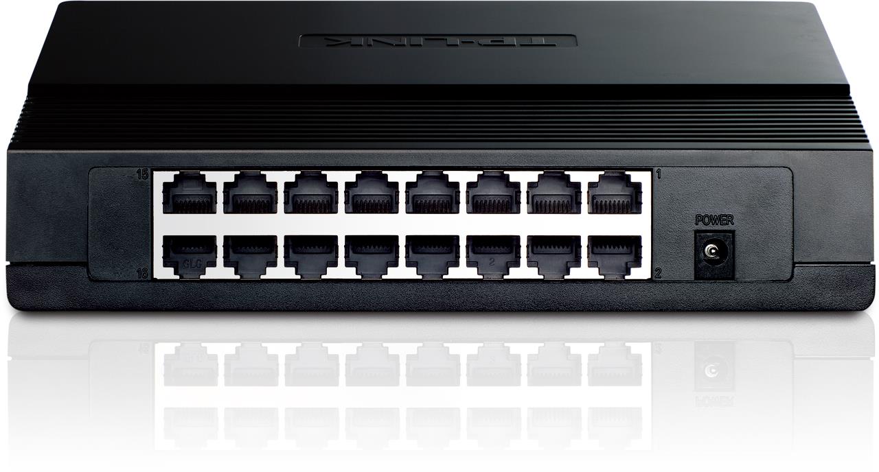 TP-LINK TL-SF1016D 16 PORT 10/100 PLASTİK KASA SWITCH 