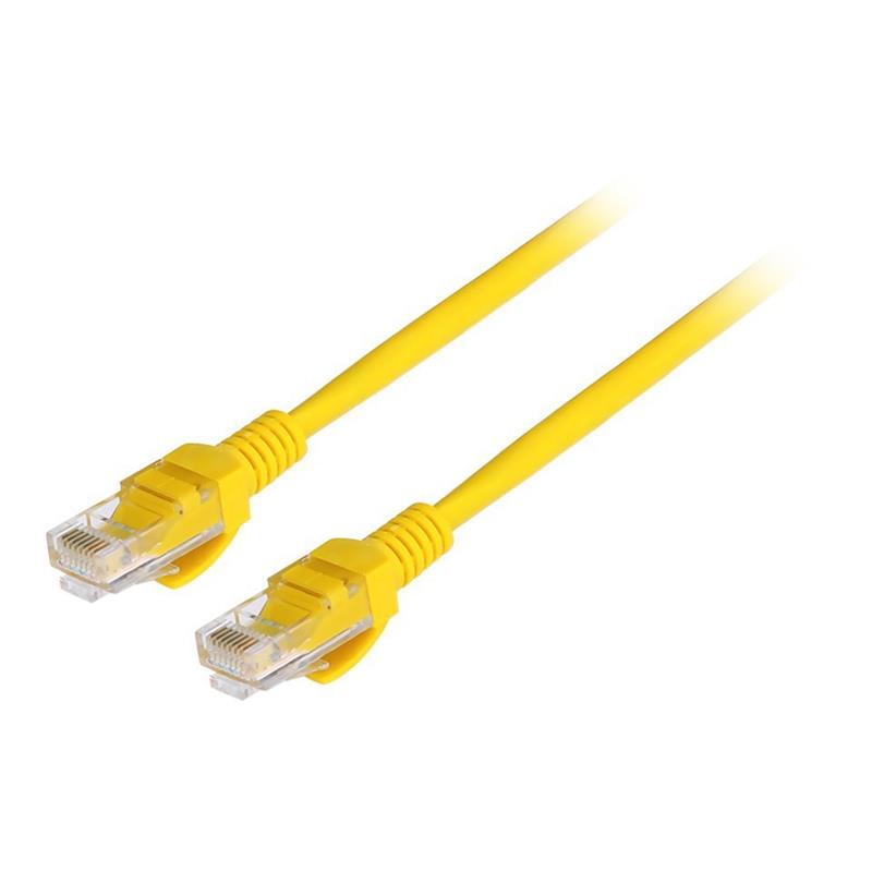 NETS NETS DNE-PCU03-C6-0050-YL UTP CAT6 PATCH KABLO 26AWG LSZH BAKIR 0,5MT SARI Resim-1