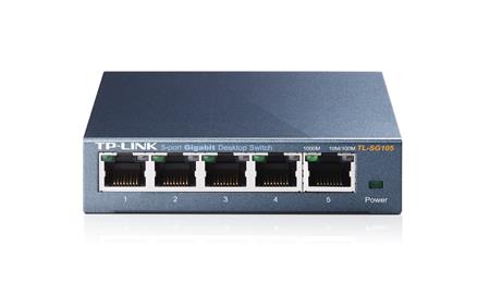 TP-LINK TL-SG105 5 PORT GIGABIT METAL KASA SWITCH 