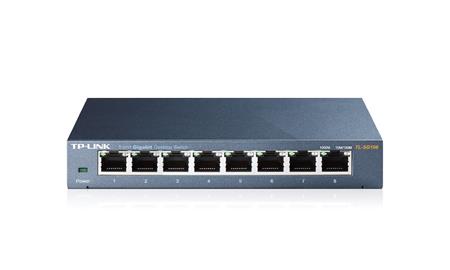 TP-LINK TL-SG108 8 PORT GIGABIT METAL KASA SWITCH 