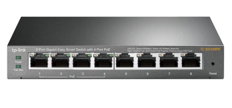 TP-LINK TL-SG108PE 8 PORT GIGABIT 4 POE SWITCH 