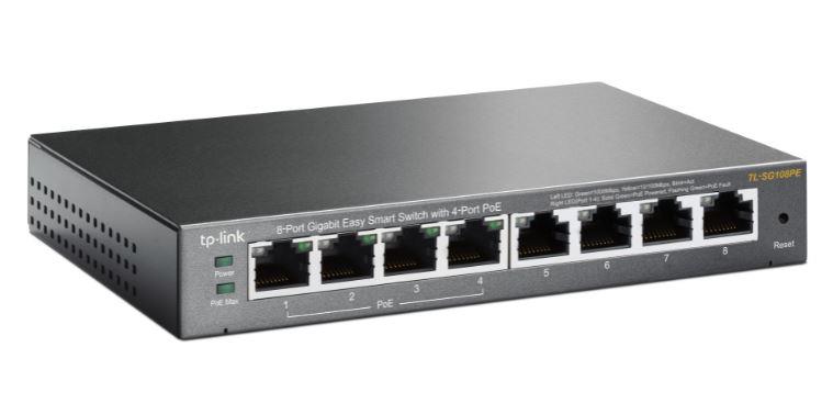 TP-LINK TL-SG108PE 8 PORT GIGABIT 4 POE SWITCH 