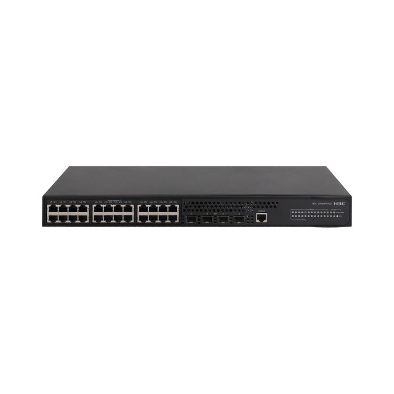 H3C S5024PV3-EI 24 PORT GIGABIT + 4X1GB SFP UPLINK YÖNETİLEBİLİR L2 RACKMOUNT SWITCH(9801A1QT) 