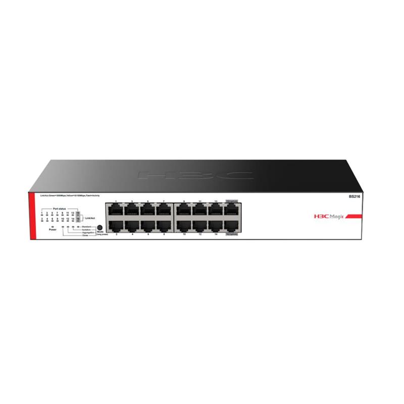 H3C MAGIC BS216 16 PORT GIGABIT METAL KASA RACKMOUNT SWITCH 