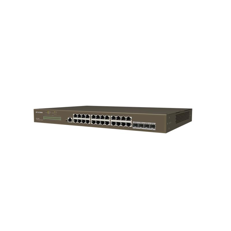 IP-COM G3328F 24 PORT GIGABIT + 4X1GB SFP UPLINK L2 CLOUD YÖNETİLEBİLİR RACKMOUNT SWITCH 