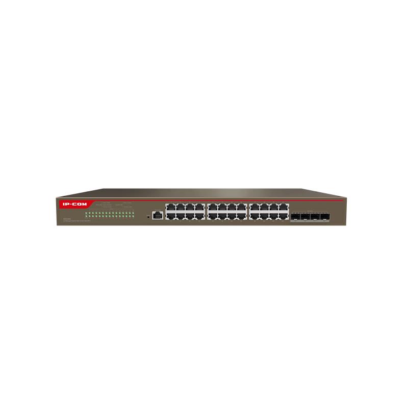 IP-COM IP-COM G5328X 24 PORT GIGABIT + 4X10GB SFP UPLINK L3 YÖNETİLEBİLİR RACKMOUNT SWITCH Resim-1